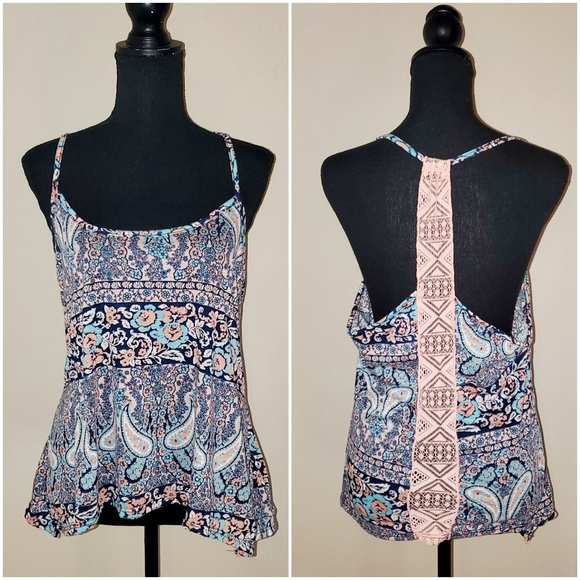 Bella D Multi-colored Spaghetti Strap Tank Top - Picture 1 of 5